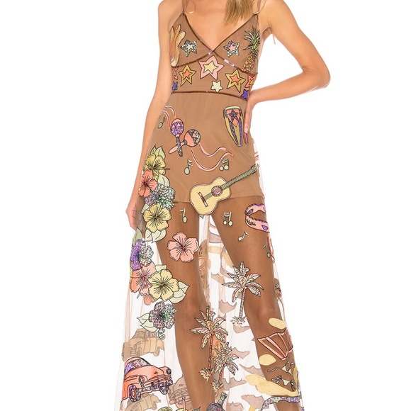 For Love And Lemons Dresses & Skirts - ISO for love & lemons Cuba embroidered sequin dress